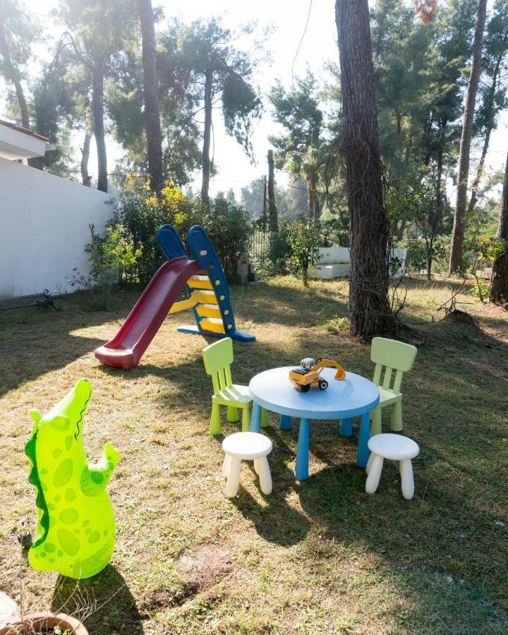 Villa Aurora In Sani With Garden And Pool المظهر الخارجي الصورة