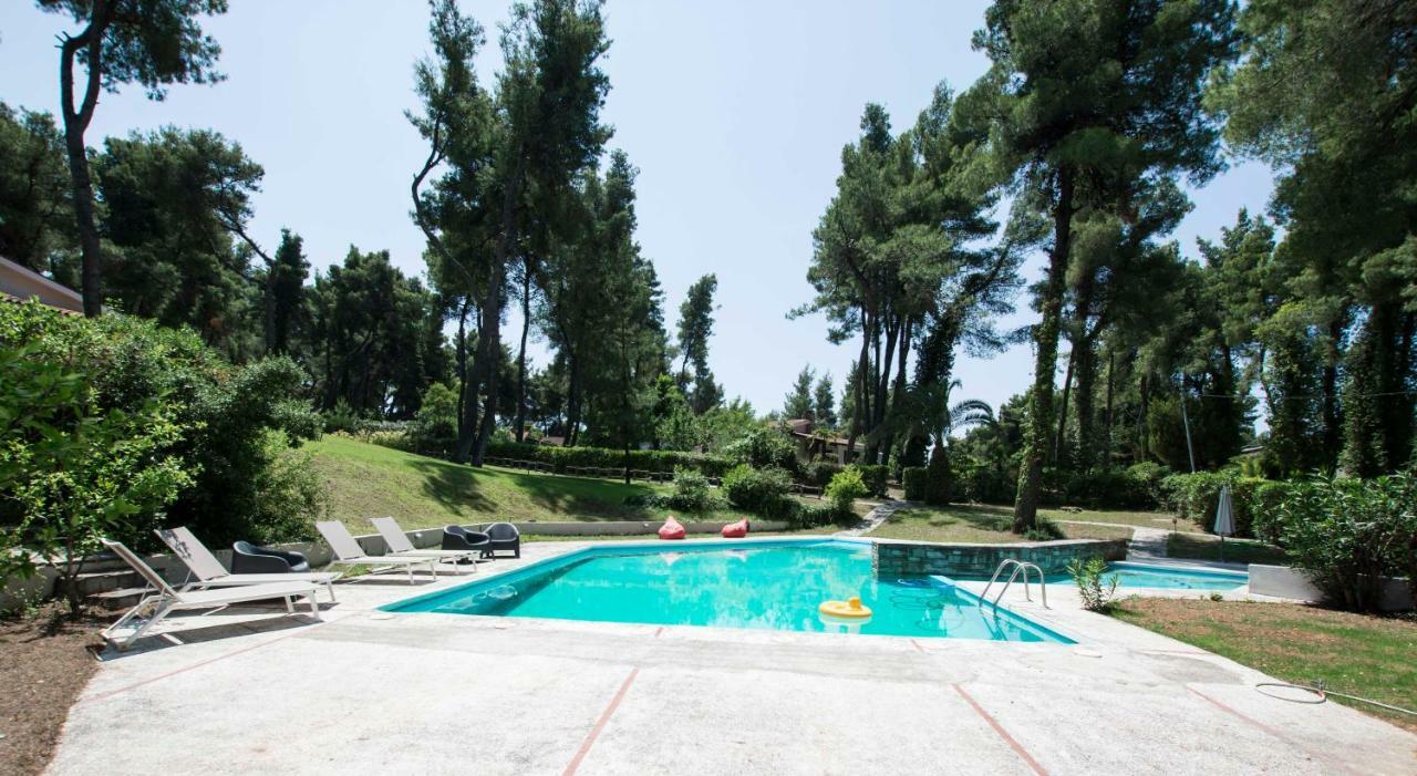 Villa Aurora In Sani With Garden And Pool المظهر الخارجي الصورة