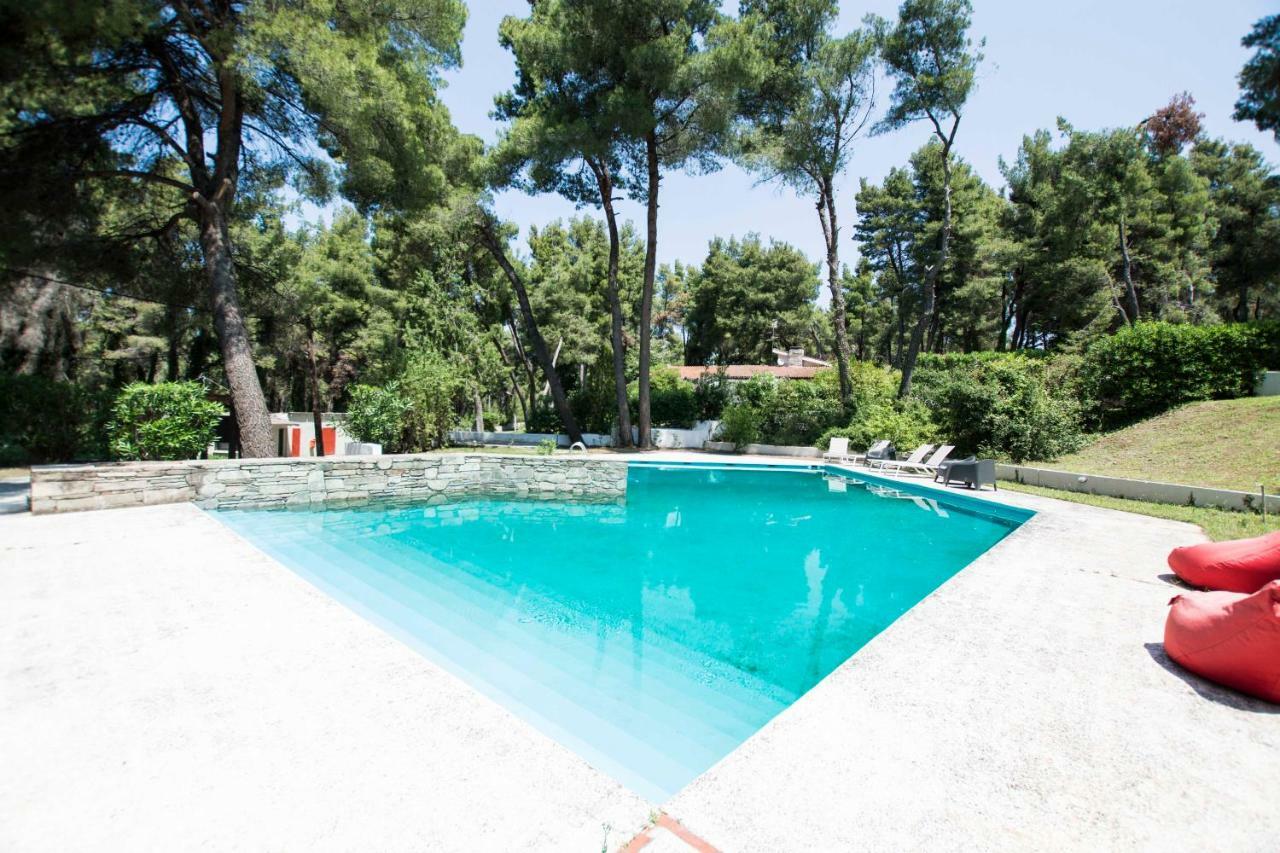 Villa Aurora In Sani With Garden And Pool المظهر الخارجي الصورة
